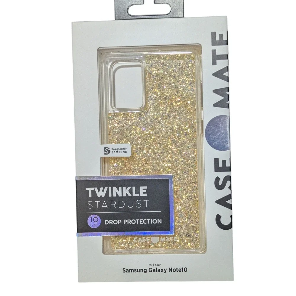 F1. Case-Mate Twinkle Stardust Case  For Samsung Galaxy Note10 In‎ Gold Stardust